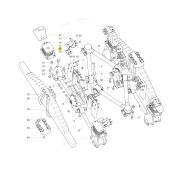 Подушка задней рессоры усиленная 4+4отв. 249х180х150 SITRAK HOWO  ориг