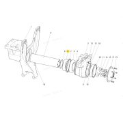 Кольцо упорное оси балансира (без проточки) WG9725520136 SITRAK ориг