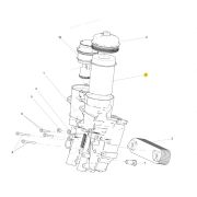 Фильтр масляный картридж H=202 D=113 MAN TGA/TGX/TGS, (бумаж.) MC11 Howo (оригинал)